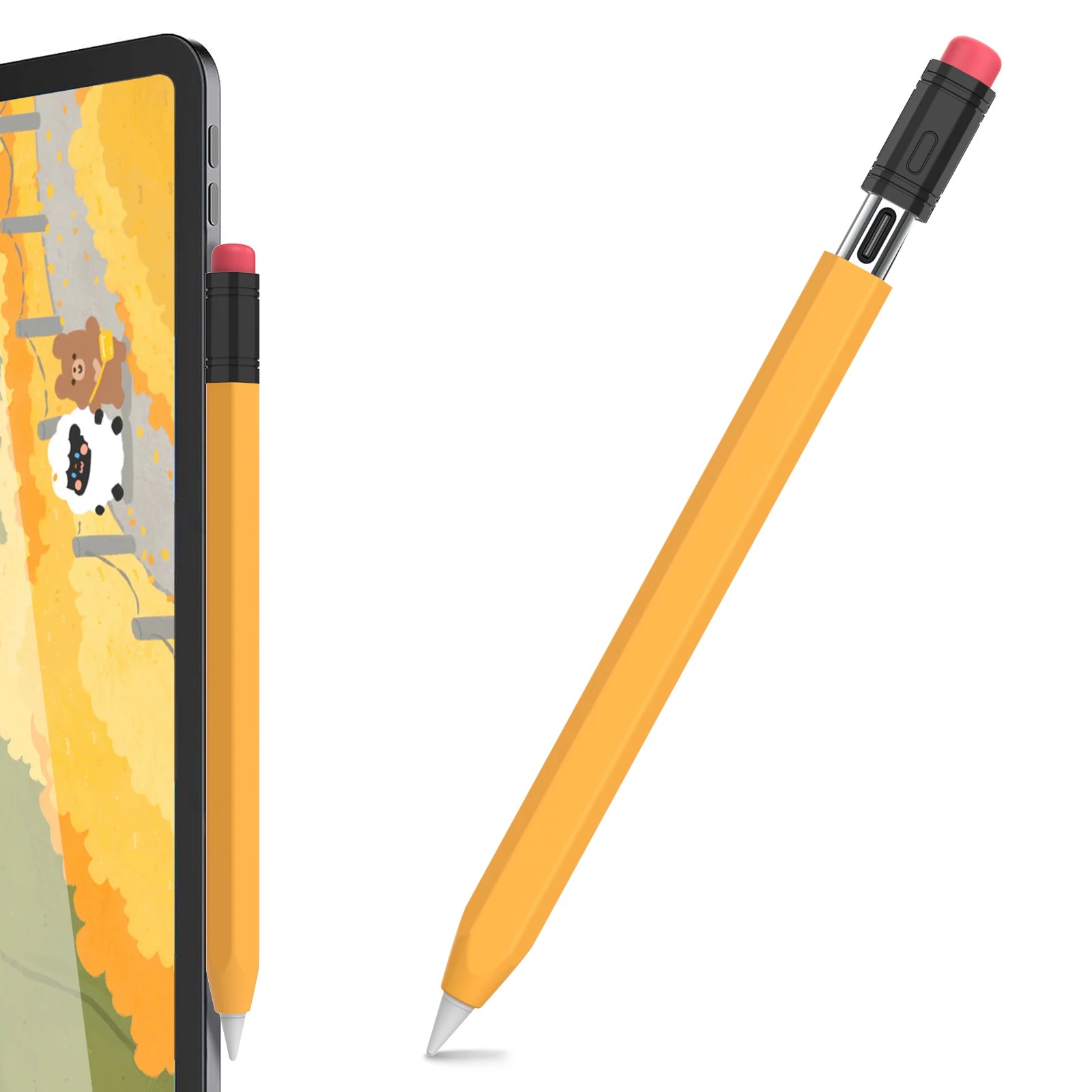 Silikonowa osłona ochronna do Apple Pencil 3 USB C do IPad Air Ipad Pro12.9 Etui na ołówki USB C Type-C Pencil Anti-fall