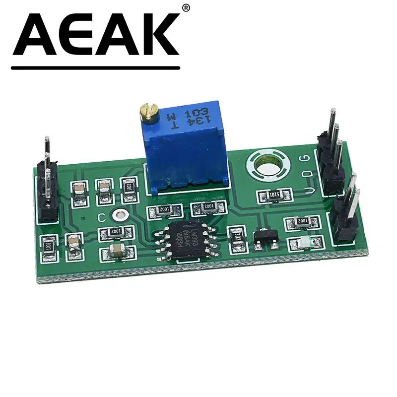 AEAK LM393 3.5-24V moduł komparatora napięcia wysoki poziom wyjściowy analogowy komparator sterujący z diodą LED