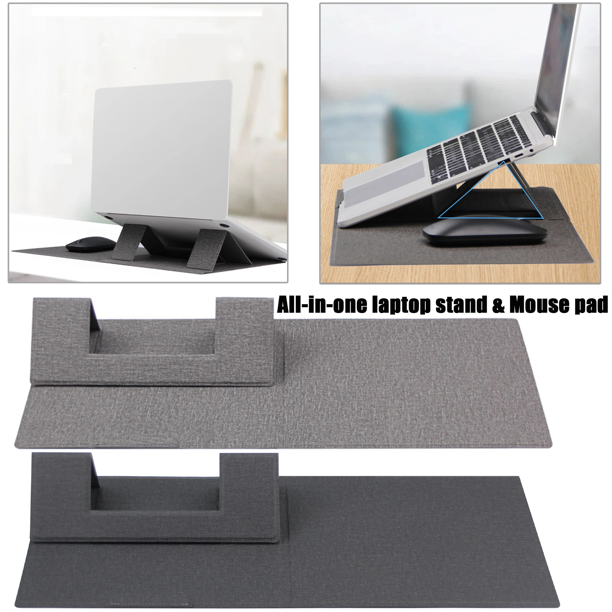 

Laptop Stand for Multi Laptop Stents Bed Table Tray Laptop Bracket Foldable Adjustable Height Laptop Hold Support & Mouse Pad