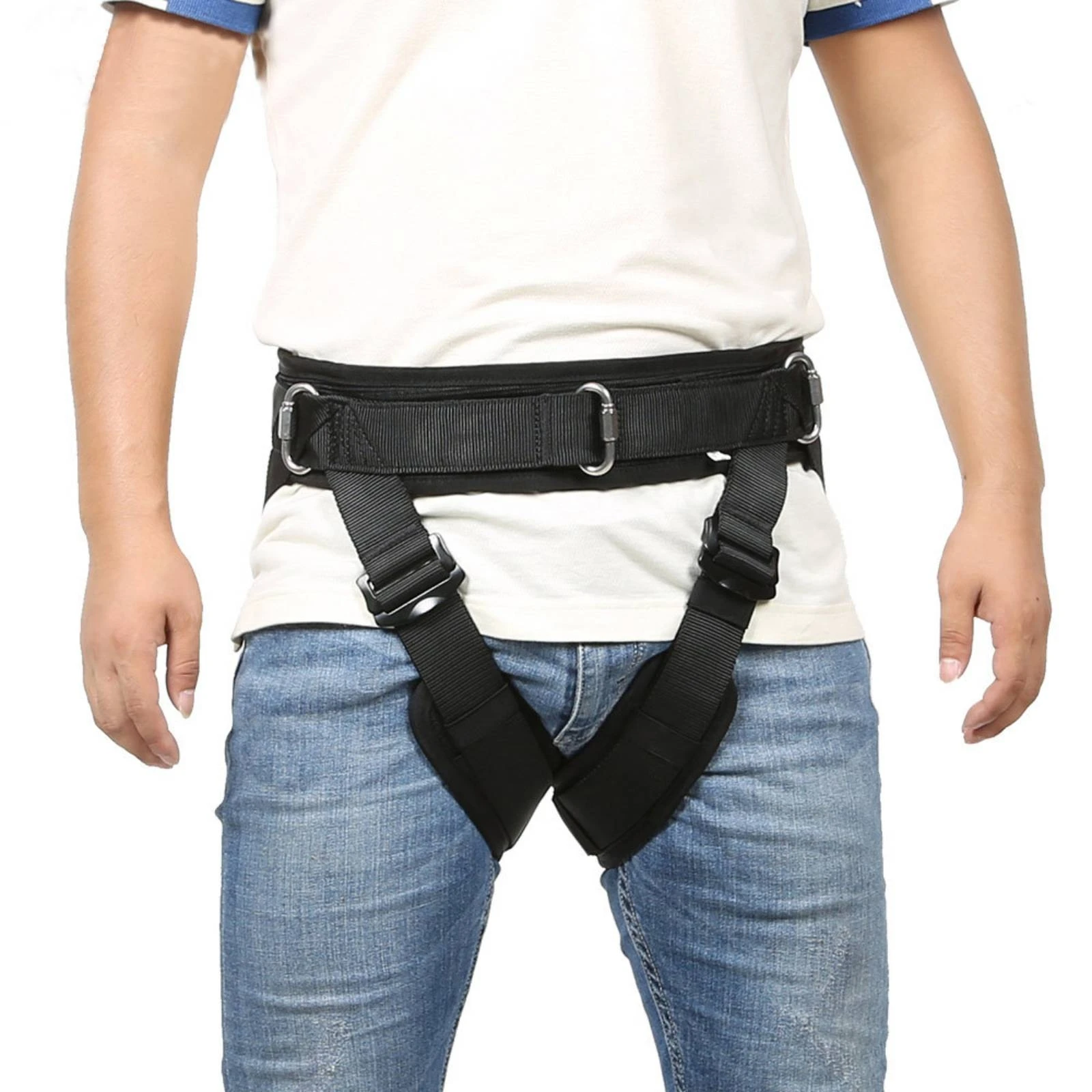 Half-Body Suspended Harness Adjustable Straps Half Body Harness Safety Gear Mesh Padding Outdoor Equipment Reinforced Stitching