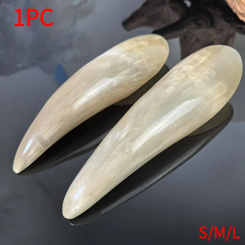 *1PC Natural Buffalo Horn No Stress Guasha Massage Tool Acupuncture SPA Therapy Gua Sha Massager Scraping Board