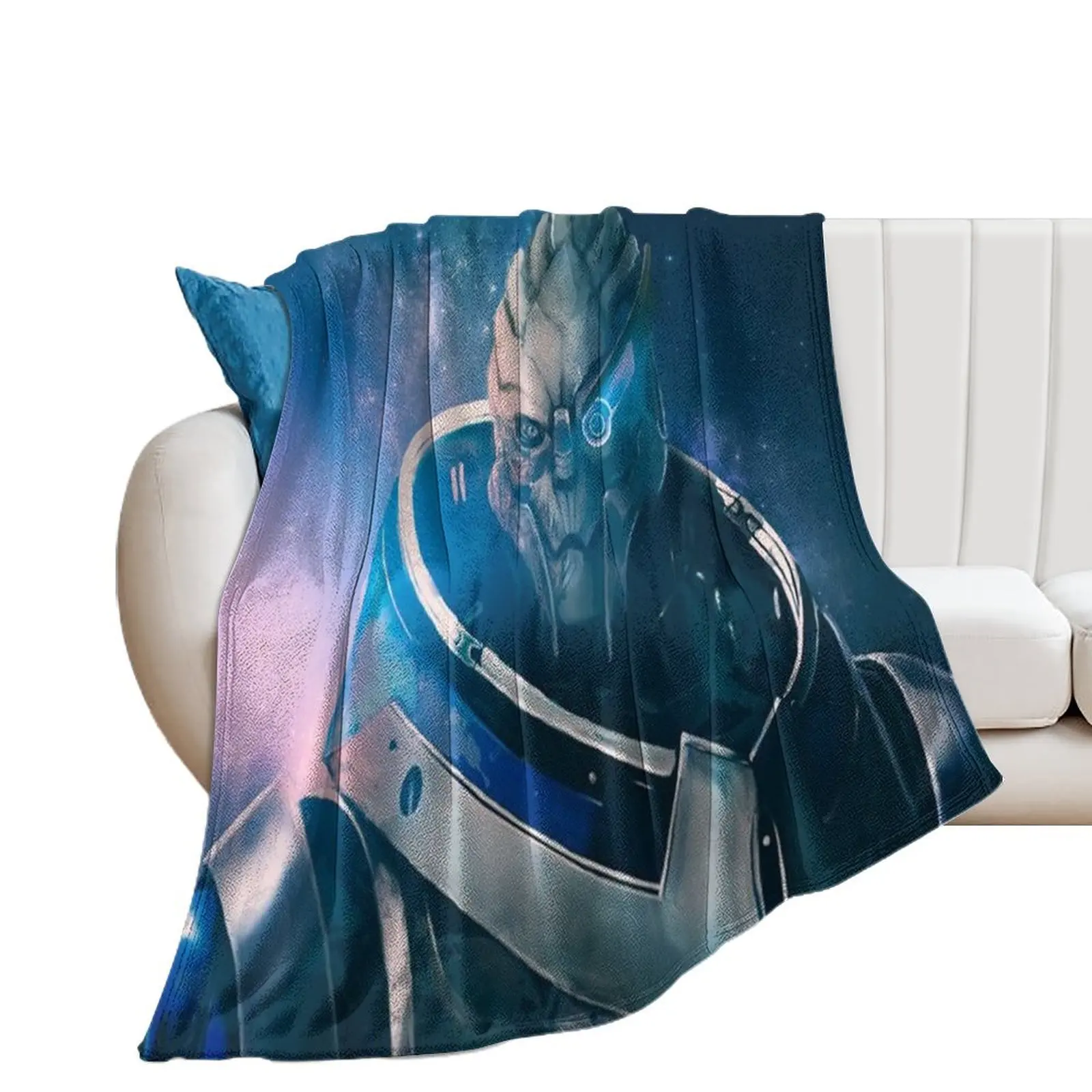 Garrus Vakarian Throw Blanket Warm Luxury Designer Blankets