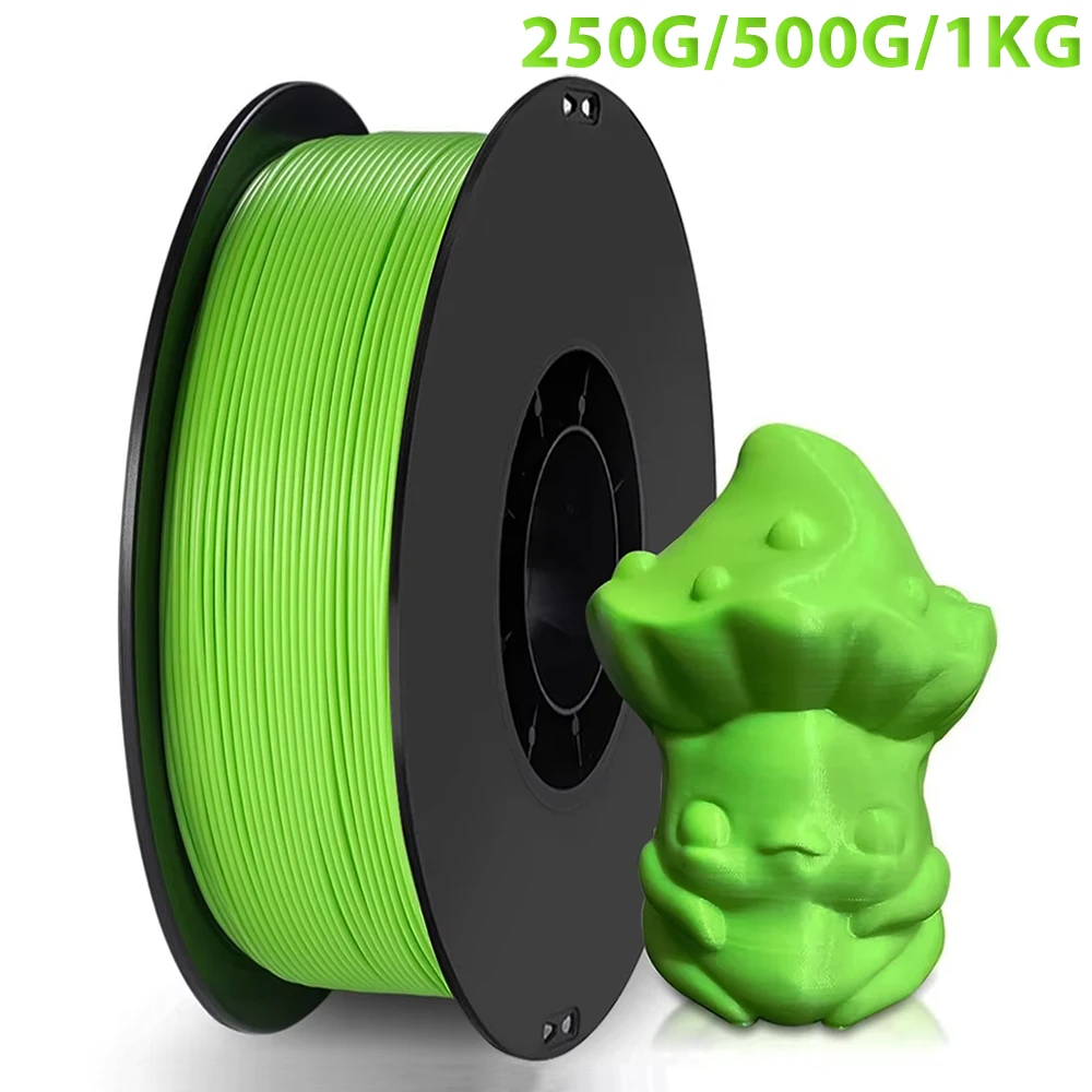 

1.75mm PLA Apple Green 3D Printer Filament Bundle Fast Printing Speed Dimensional Accuracy ±0.02mm 250g 500g 1kg