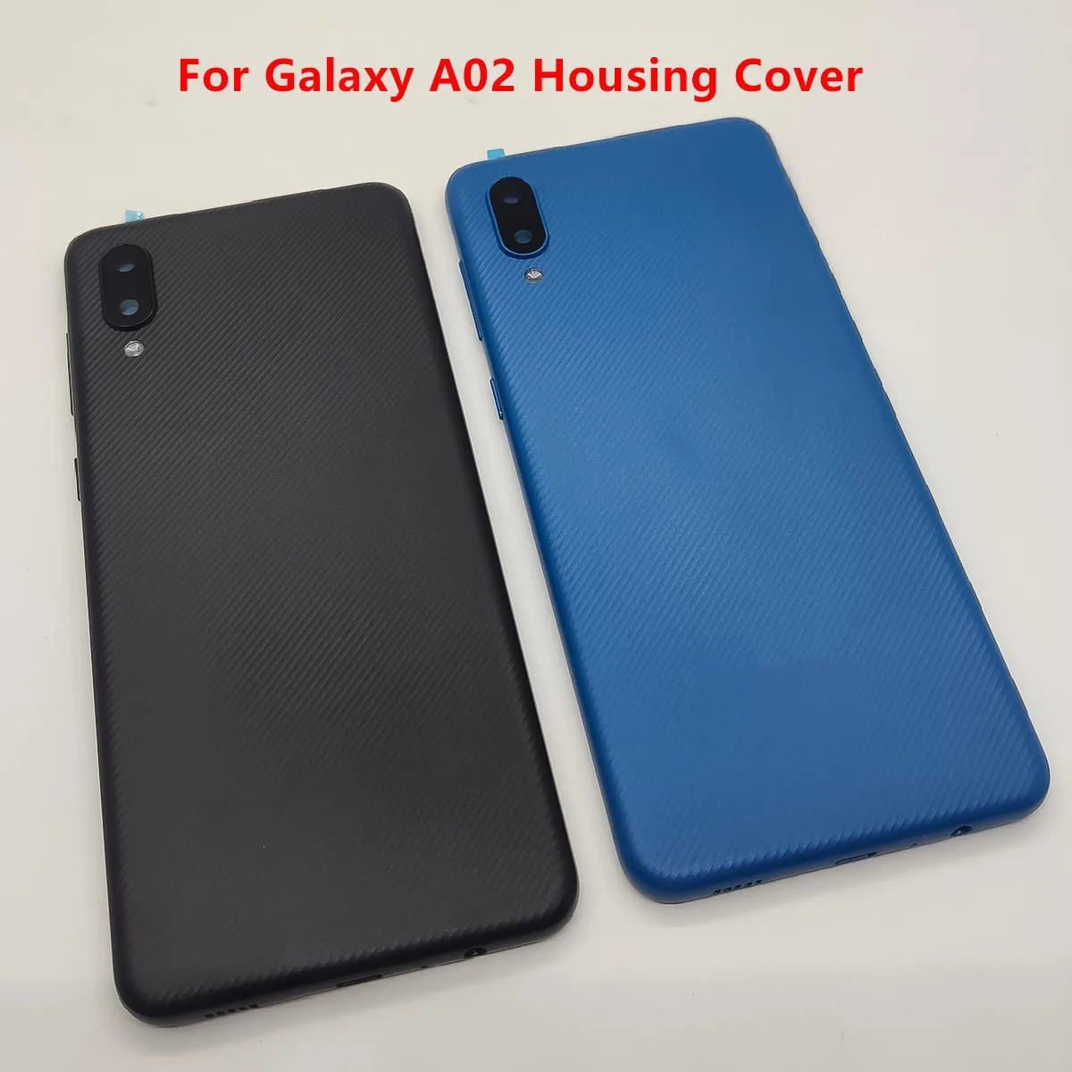 Housing Cover For Samsung galaxy A02 Battery Back Cover With Side button with Lens A02 Door Rear Case Replacement