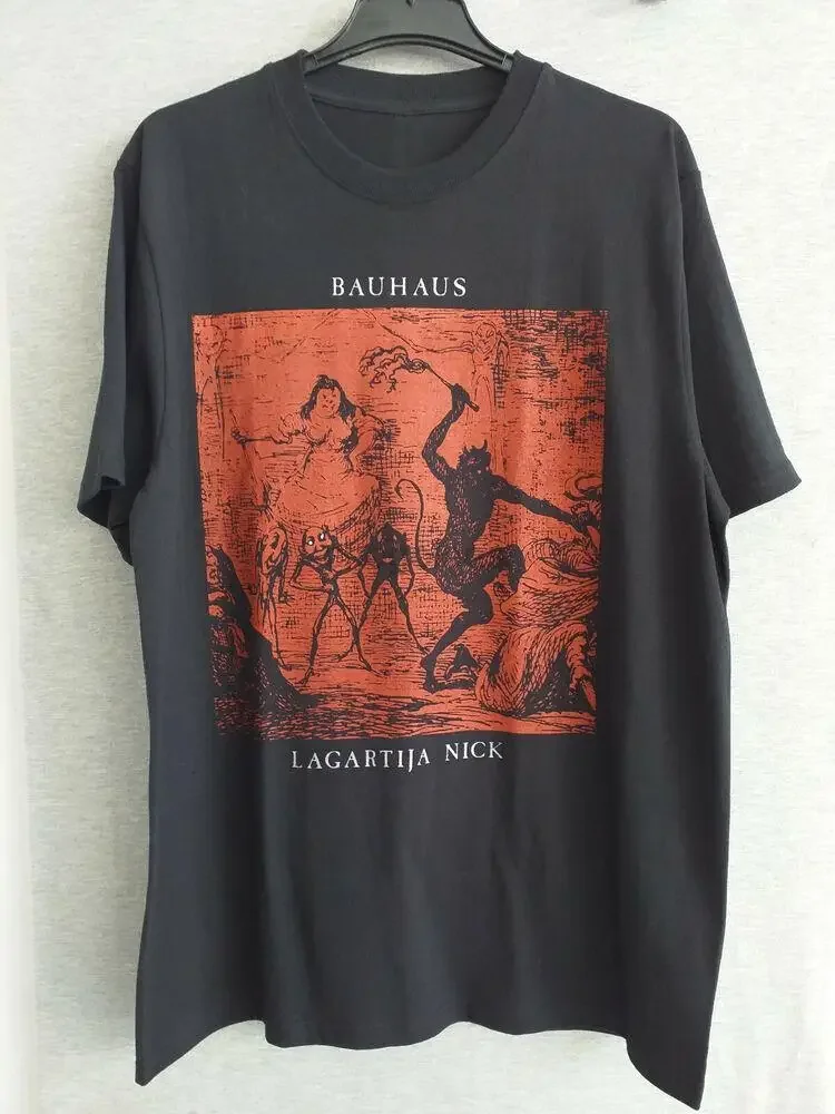 2024 Bauhaus Lagartija Nick Reprint T Shirt  COTTON Casual T-shirts Printed T-shirt New Arrival  Crewneck Short Sleeve