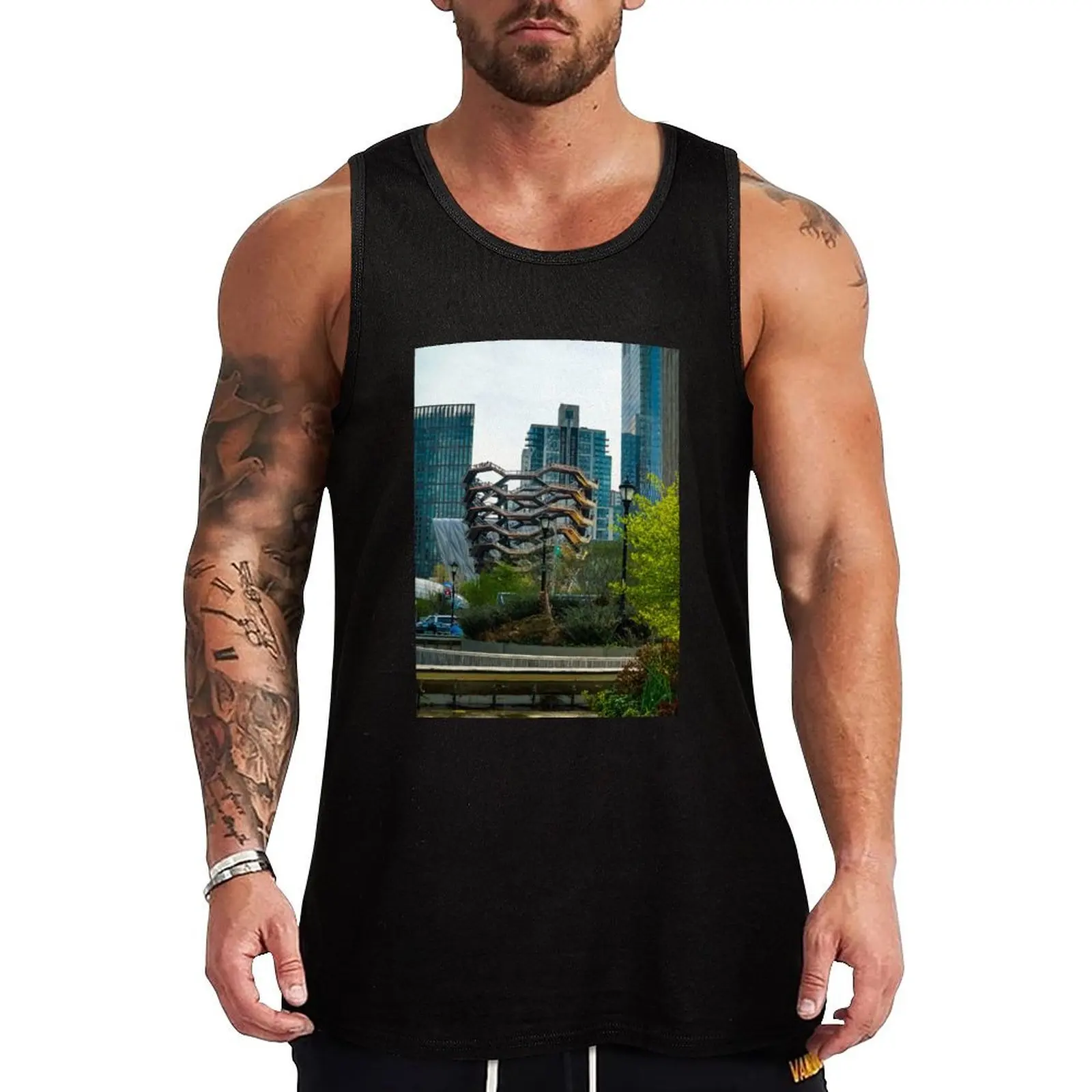 NYC-The Vessel Tank Top men gym t shirt gym