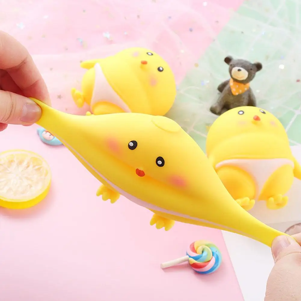 Squeeze Tier Spielzeug Huhn sensorische Zappeln Spielzeug bequeme Stress Squeeze wasch bare Kinder Geschenke sensorische Tiere Cartoon d3f7