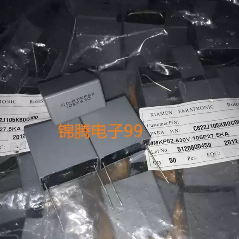 10-100pcs Original Package Xiamen Farah MMKP82 105K/630V 1UF 630V Thin Film Capacitor Pin Distance 27.5