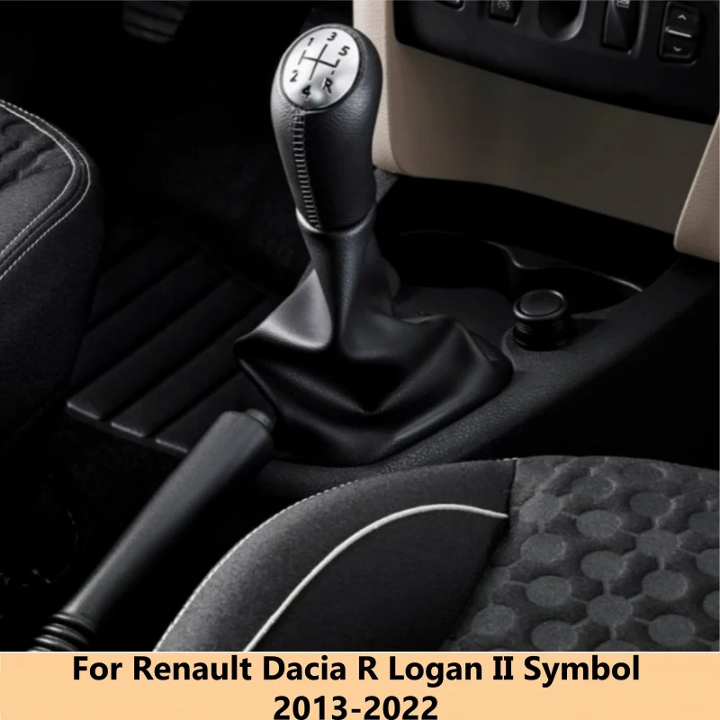 LHD 5/6 Speed For Renault Dacia Logan MK2 Sandero Stepway II Lodgy Dokker 2012-2018 Gear Shift Knob Gaiter Boot Cover 969356242R