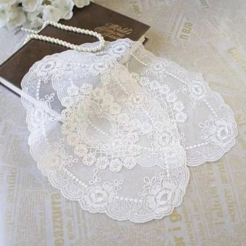 1Pc Dining Table Embroidery Craft ins Placemat European Style Lace Insulation Plate Mat Anti-scald Coaster Wedding Table pads