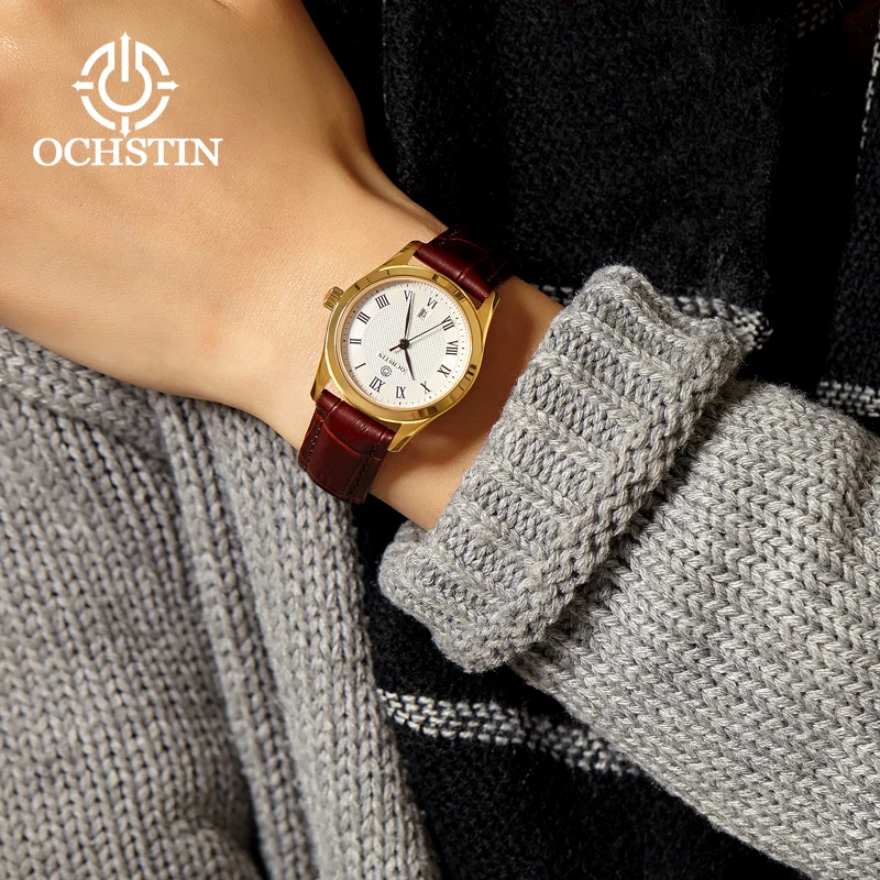 OCHSTINParangon-reloj de cuarzo para mujer, cronógrafo Original, resistente al agua, con movimiento automático, cómodo e informal, serie Perfect