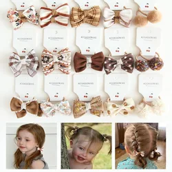 fashion Children's Elastic Hair Bow, Lovely Baby's Headwear, Hair Accessories for Girls, little Hair tie, 10Pcs, Lot