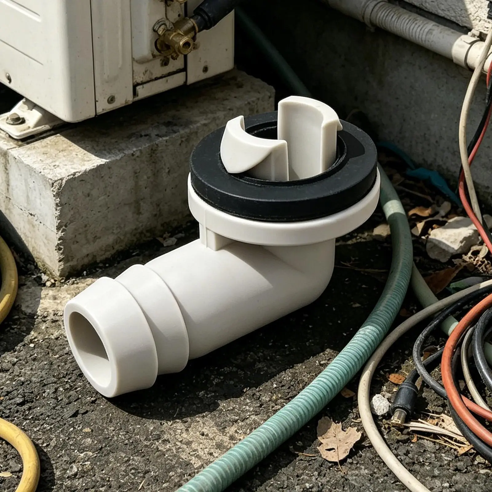 AC Drain Hose Connector Leakproof Weather-Resistant Fitting Drain Hose Elbow Fitting for Dehumidifier Hvac Rv Window Home Shop