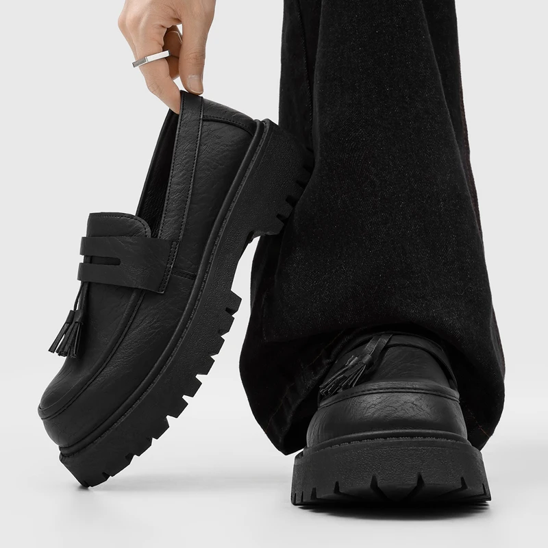 Man Shoes Genuine Leather Men Casual Shoes Business Formal British Style Luxury Male Loafers For Men Green Plus Size 38 44 45 46
