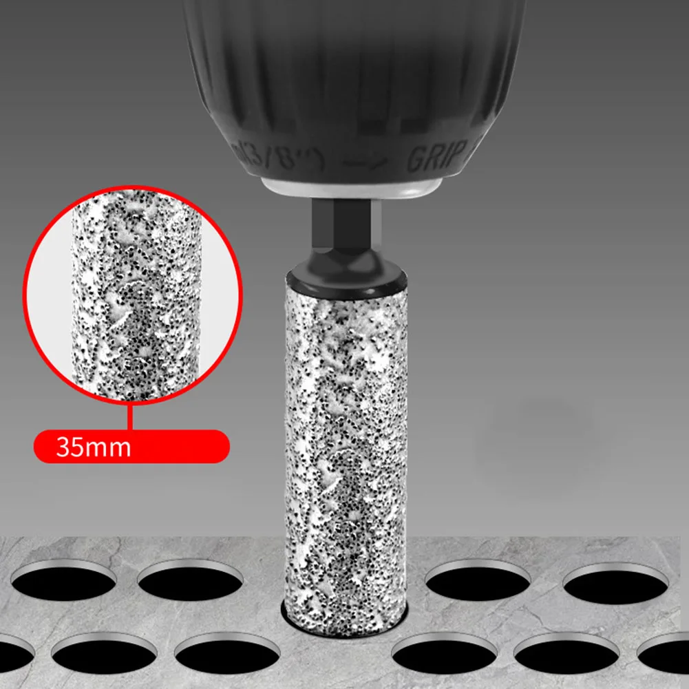 1pc Diamond Drill Bit Grinding Tile Hole Opener Brazed Dry Drill Bits For Dry-drilling Tile Granite Marble Hole Opener Tools