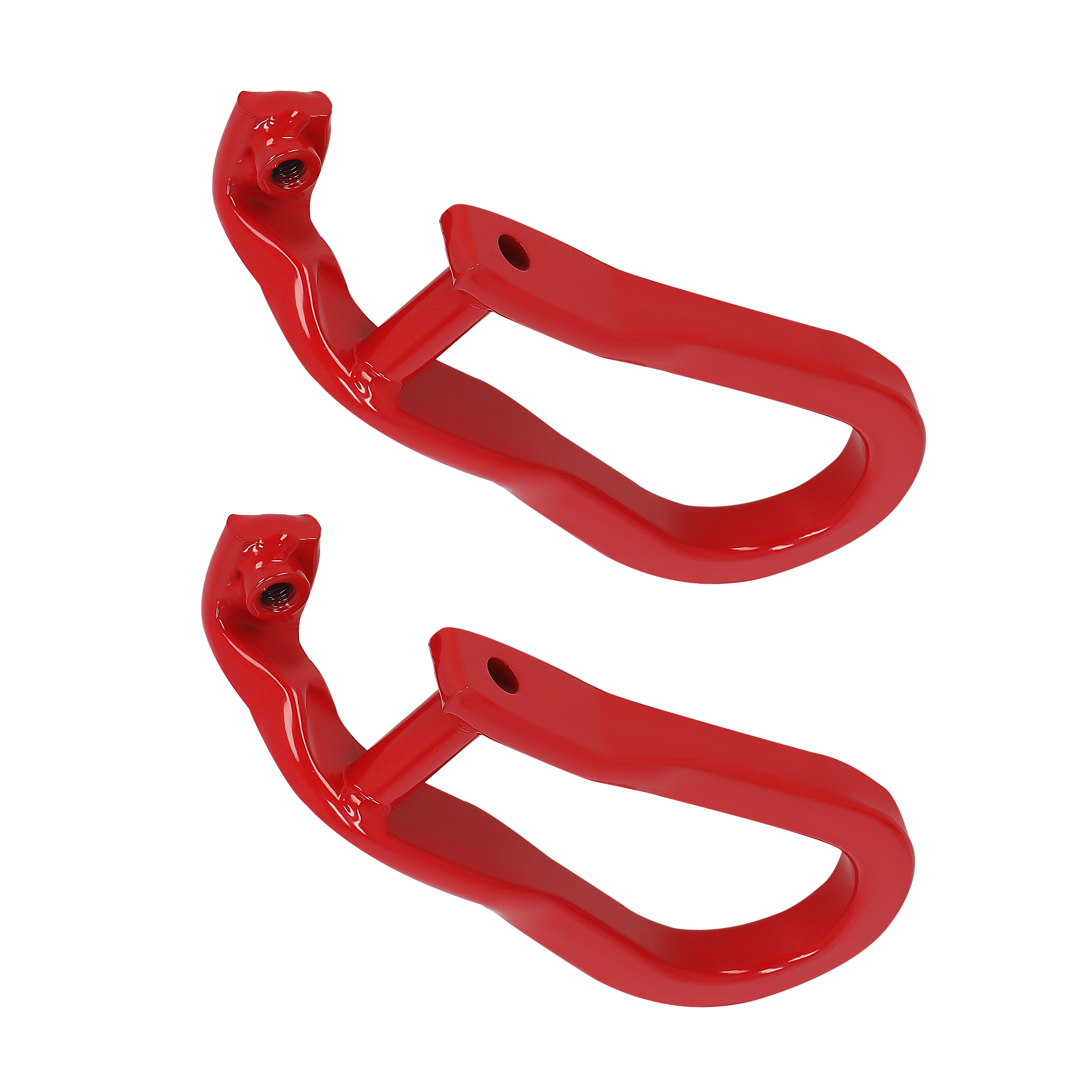 2X Tow Hooks Red  For Chevy Silverado GMC Sierra 2500HD & 3500HD NEW