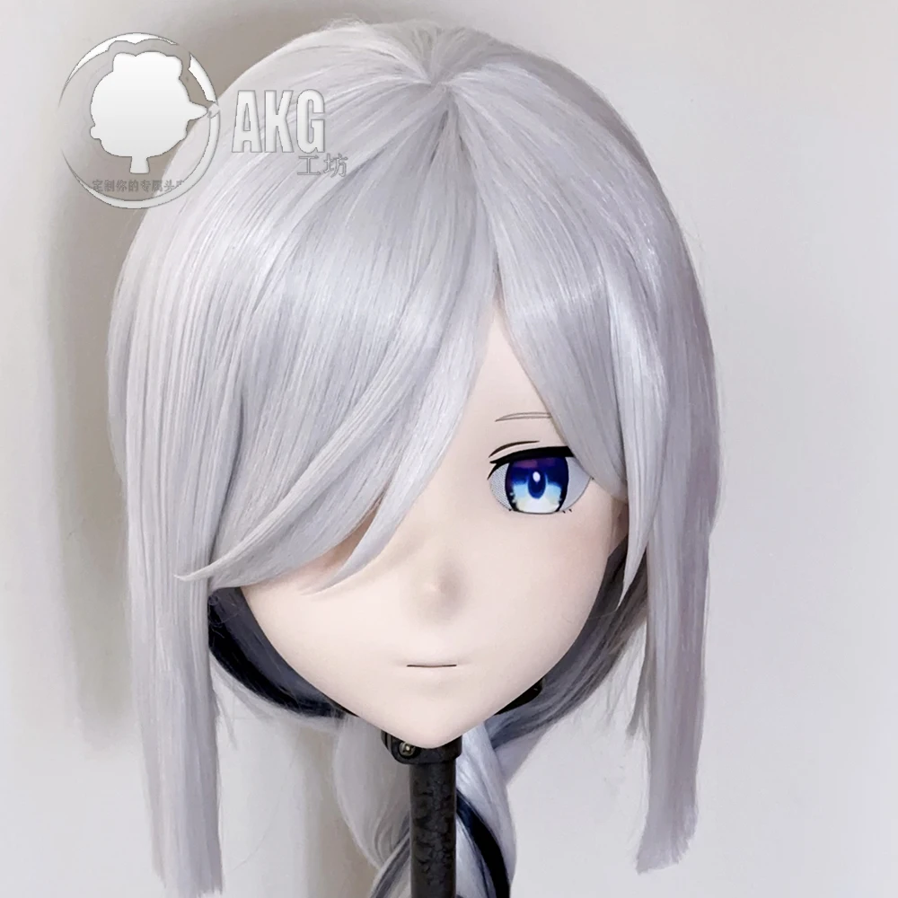 

(AL221)Customize Character Crossdressing Female/Girl Resin Full/Half Head With Lock Anime Cosplay Japanese Animego Kigurumi Mask