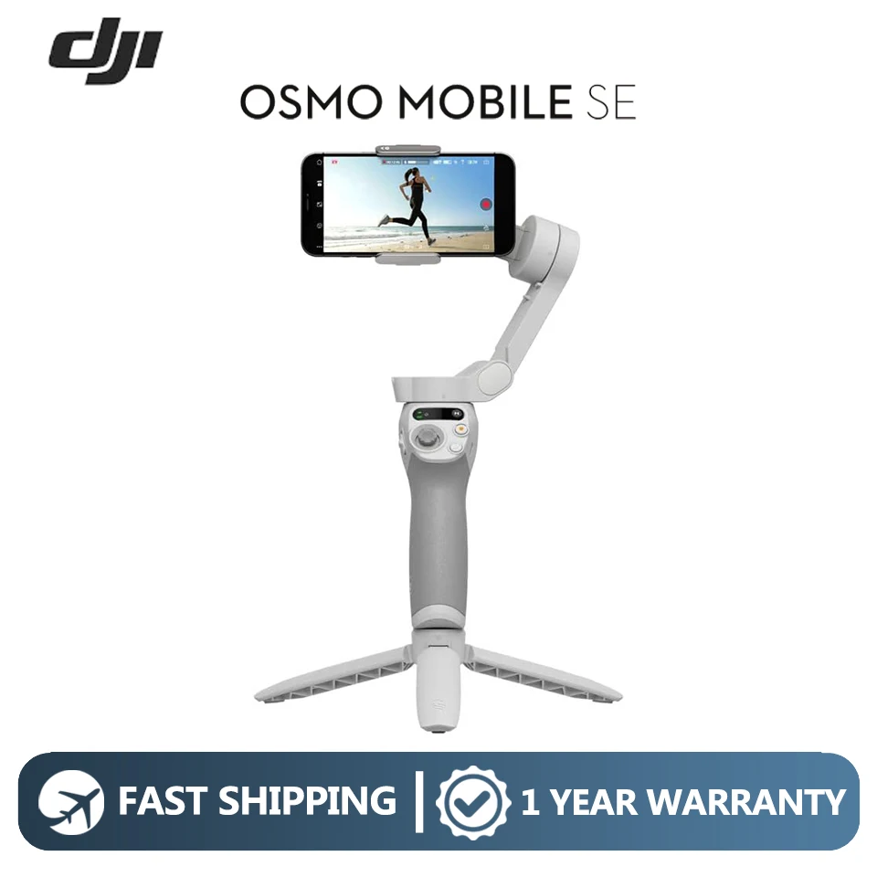 

DJI Osmo Mobile SE 3-Axis Phone Gimbal for iPhone Android with Built-in Tripod ActiveTrack 6.0 Selfie Stick for Vlog Shooting