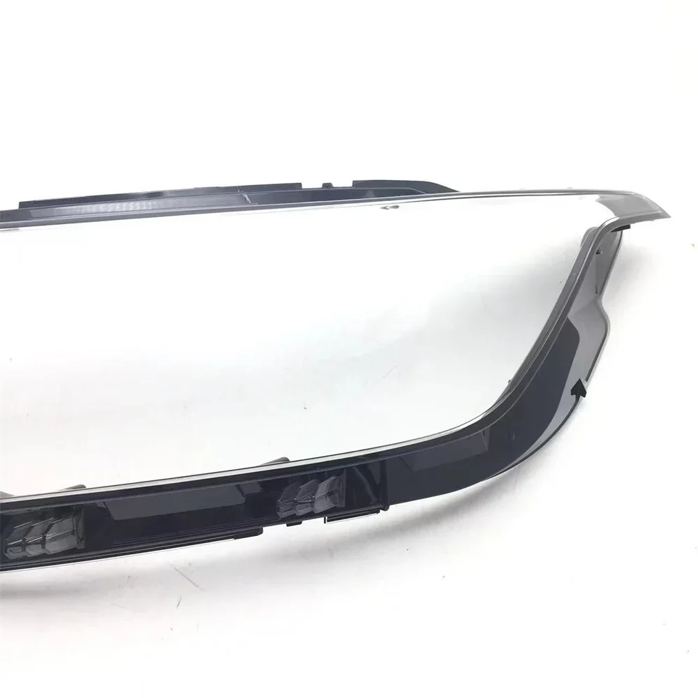 HTTCY ل Volkswagen VW Tiguan L 2022 كشافات غطاء للعدسات شفافة المصباح قذيفة استبدال غطاء المصباح الأصلي عاكس الضوء #4