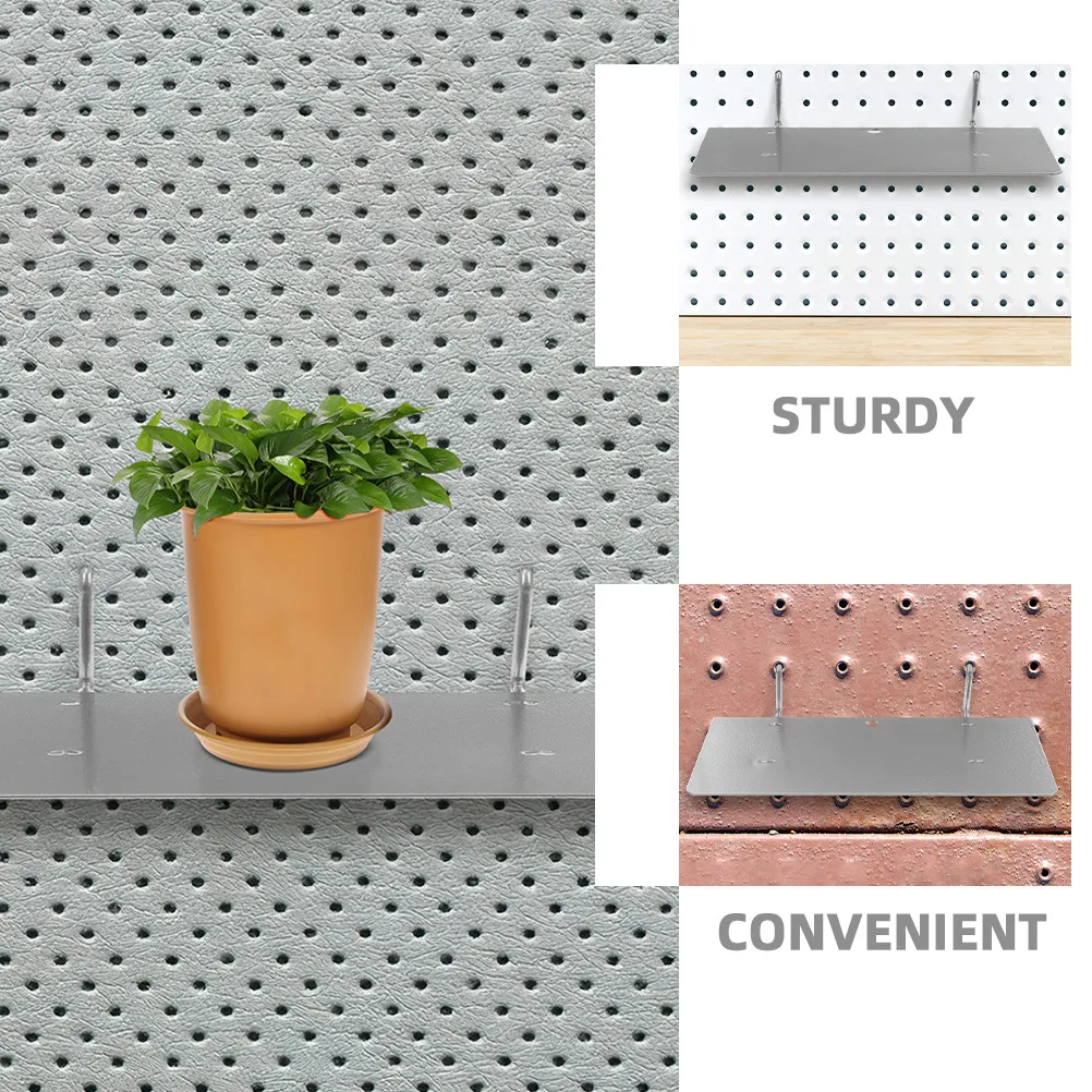 Pegboard Organizer Shelf Heavy Duty Iron Wall Mounted Tool Storage Rack for Workshop Garage Craft Room Sundries Screw Bolt Nut