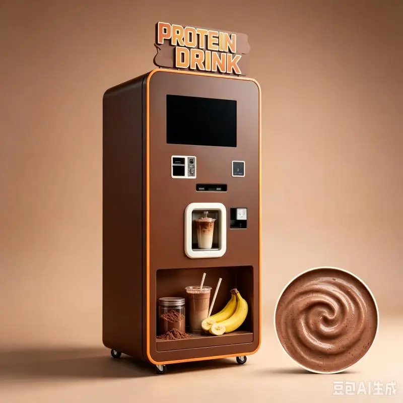 Automatic Protein Shake Vending Machine Customized Smart Beverage Kiosk Powder Mixing Equipment Fitness Center Restaurant Use