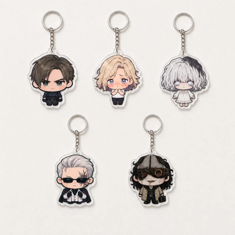 for Popular Game RE Leon S Ada Wong Ashley Graham Peripheral Acrylic Keychain Backpack Accessories Exquisite Festival Gift