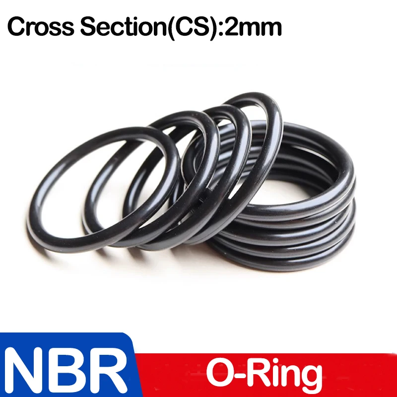 WD CS 2mm,NBR O Ring Sealing Gasket Nitrile Rubber Washers for Car Auto Vehicle Repair Professional Plumbing Air Gas,OD x WD