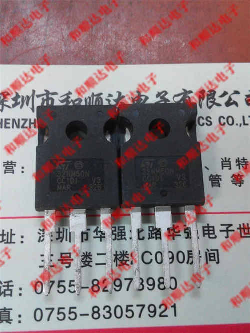 Original New 2pcs / STW32NM50N  TO-247 TO247
