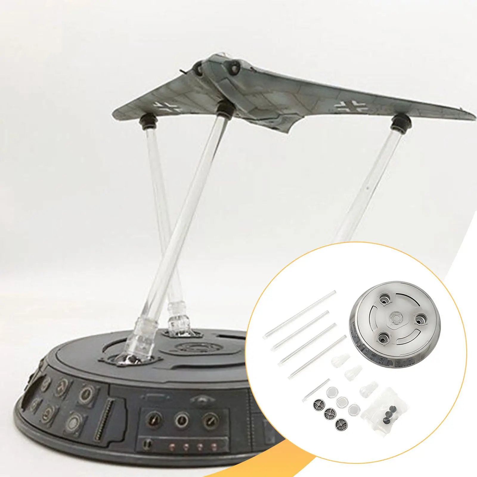 

Stable Aircraft Model Rack ABS Material Portable Stand for 1 72 Model Plane Assembly and Display