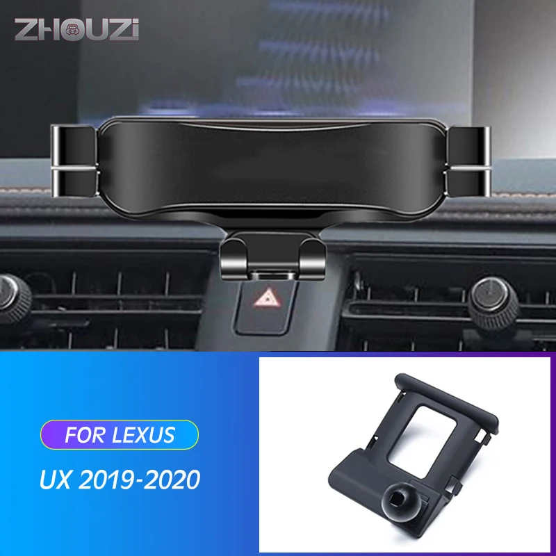 

Car Mobile Phone Holder Special Air Vent Mounts Stand GPS Gravity Navigation Bracket For Lexus UX UX200 UX250H UX260H 2019-2022