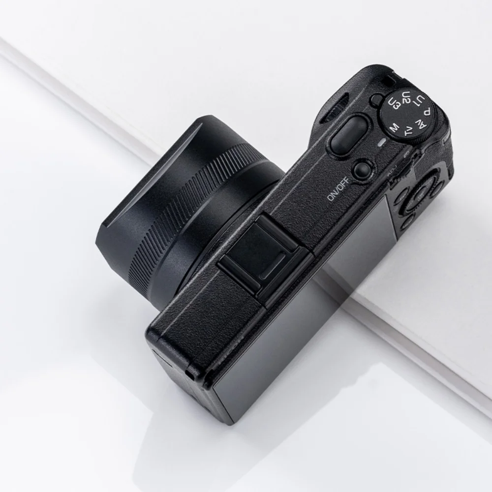 GR3 GR3X Lightweight Square Lens Hood For Ricoh GR3 GR3X Metal Lens Hood Lens Cap Replaces Photography Accessories