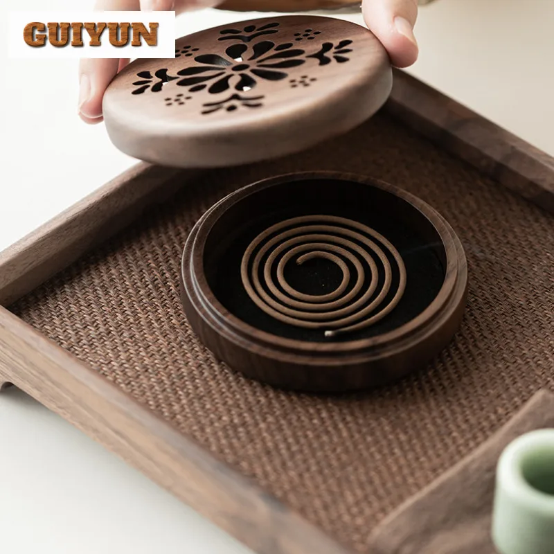 الجوز الأسود الخشب حامل البخور نافورة الماء الديكور البخور الشعلات كوزكرات مبخرة خدمات الشاي اكسسوارات الحلي