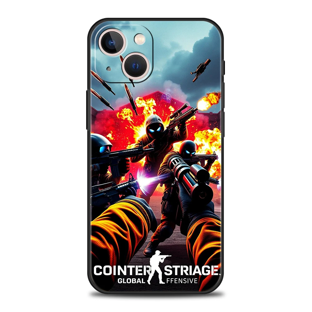 Counter Strike CS GO Hot Game Handyhülle für iPhone 16 15 14 13 12 Pro Max 11 Pro Max 7 8 Plus XS XR stoßfeste Silikonhülle – Detail 8