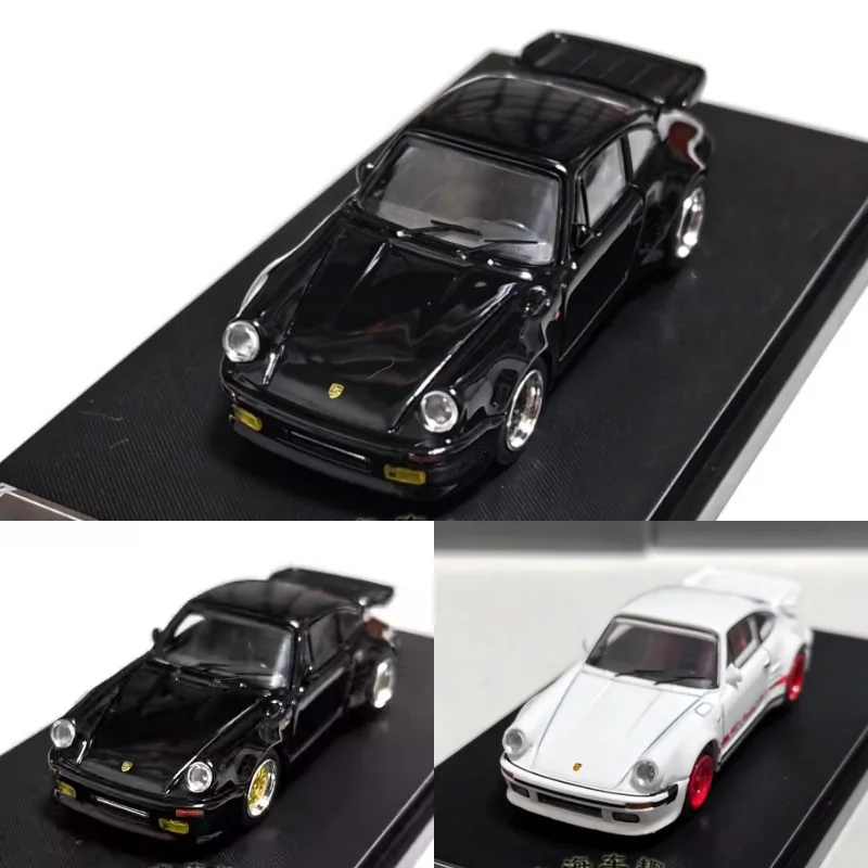 

Литой под давлением масштаб 1:64 Porsche 911 930 Turbo Open Bay Shore Blackbird Master, модель автомобиля из сплава, Коллекционная игрушка, подарок, сувенирный дисплей