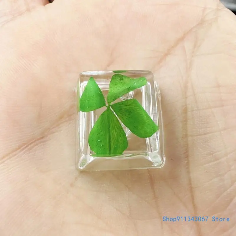 Transparency Clovers Keycap Backlight Keycap Clovers Resin Keycap Replacement for Mechanical Keyboards Drop shipping