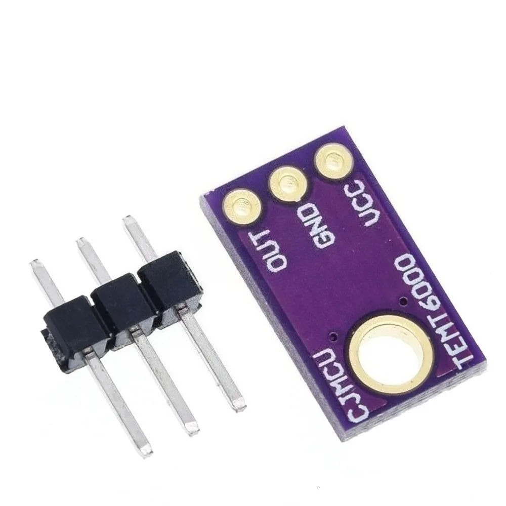 

Ambient Light Sensor TEMT6000 Visible Light Detection Module Analog Output For Smart Home Lighting System Energy Saving Control
