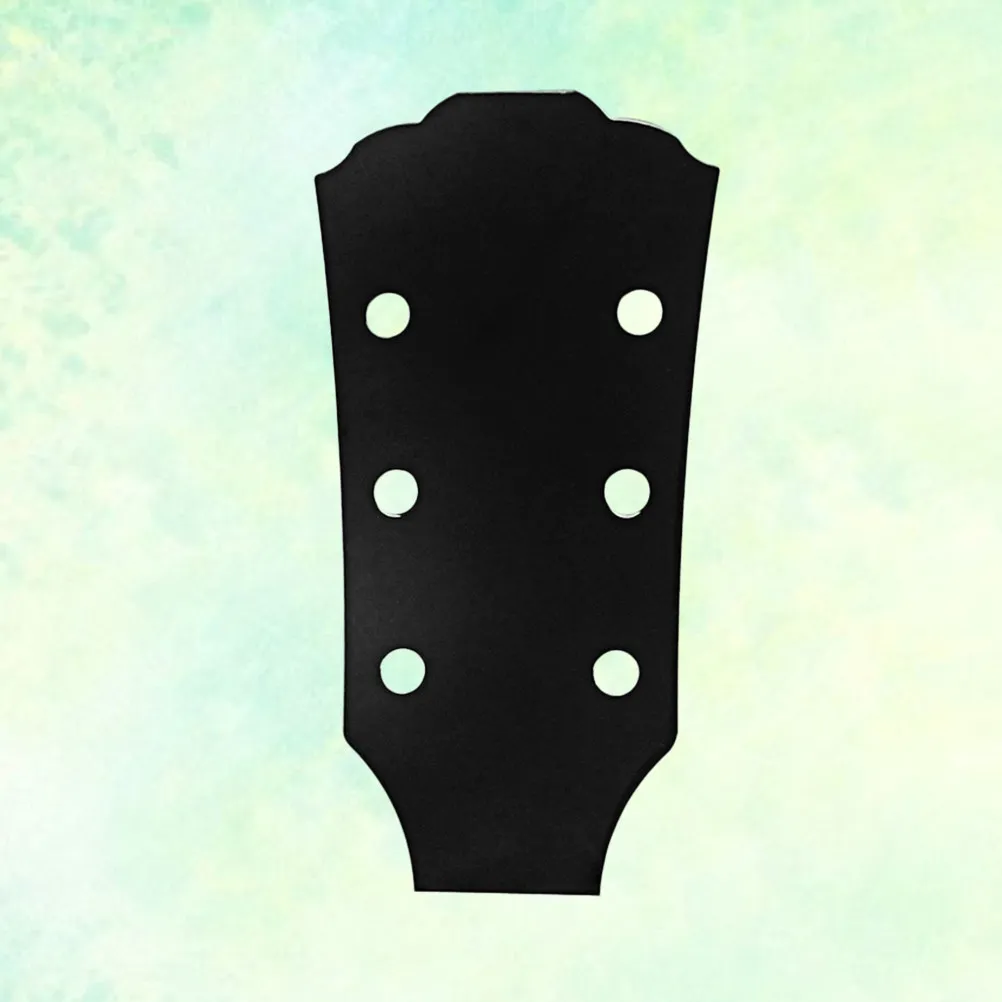 Heavy Duty Metal Guitar Headstock Veneer Replacement for Electric Acoustic Guitar Ukulele Luthier Grade Steel Headstock Decal