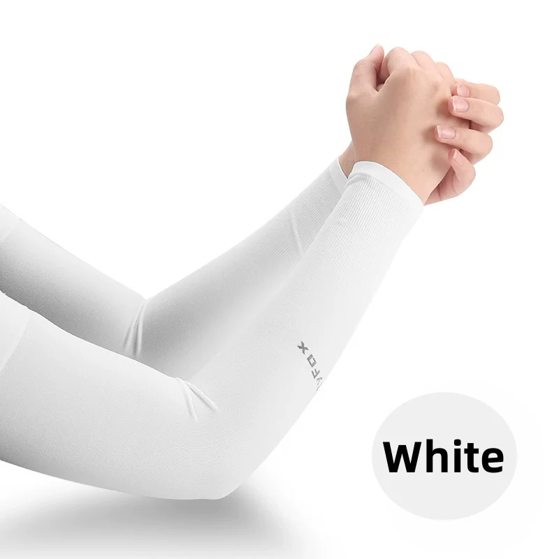 Protezione solare estiva fresca Maniche in seta di ghiaccio Sport da uomo Ciclismo Maniche protettive UV Maniche da braccio da donna