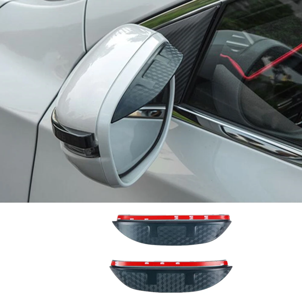 Rear View Side Glass Mirror Trim Frame Rain Shield Sun Visor Shade Eyebrow For Nissan Altima Teana 2013 2014 2015 2016 2017 2018