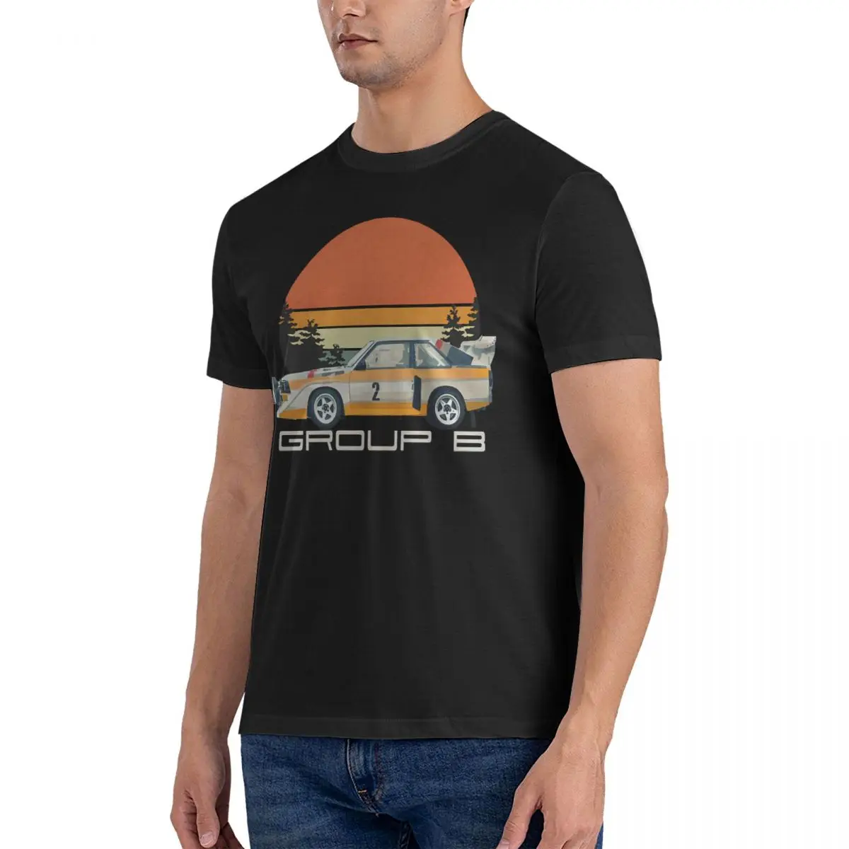 Sport S1 E2 A2 Group B Rally Car Stig Blomqvist, Mikkola Fashion Cotton Tee Shirt Short Sleeve Walter Rohrl T Shirts