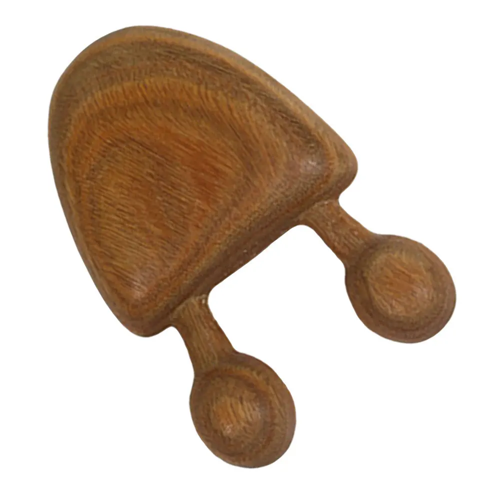 

Ручной массажер, 1 шт., гладкая поверхность, без заусенцев, подходит для массажа лица, тела, тела, массажный инструмент для акупунктурных точек, деревянный массажер