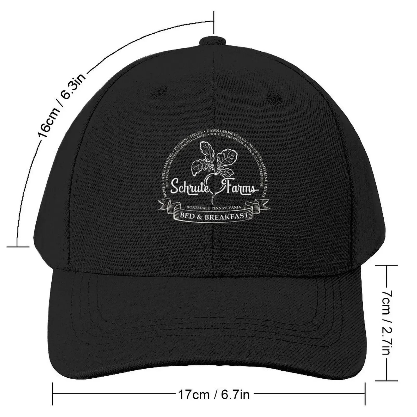 Shrute Farms B&B Baseball Cap Mountaineering cute Golf hard hat For Women Men's