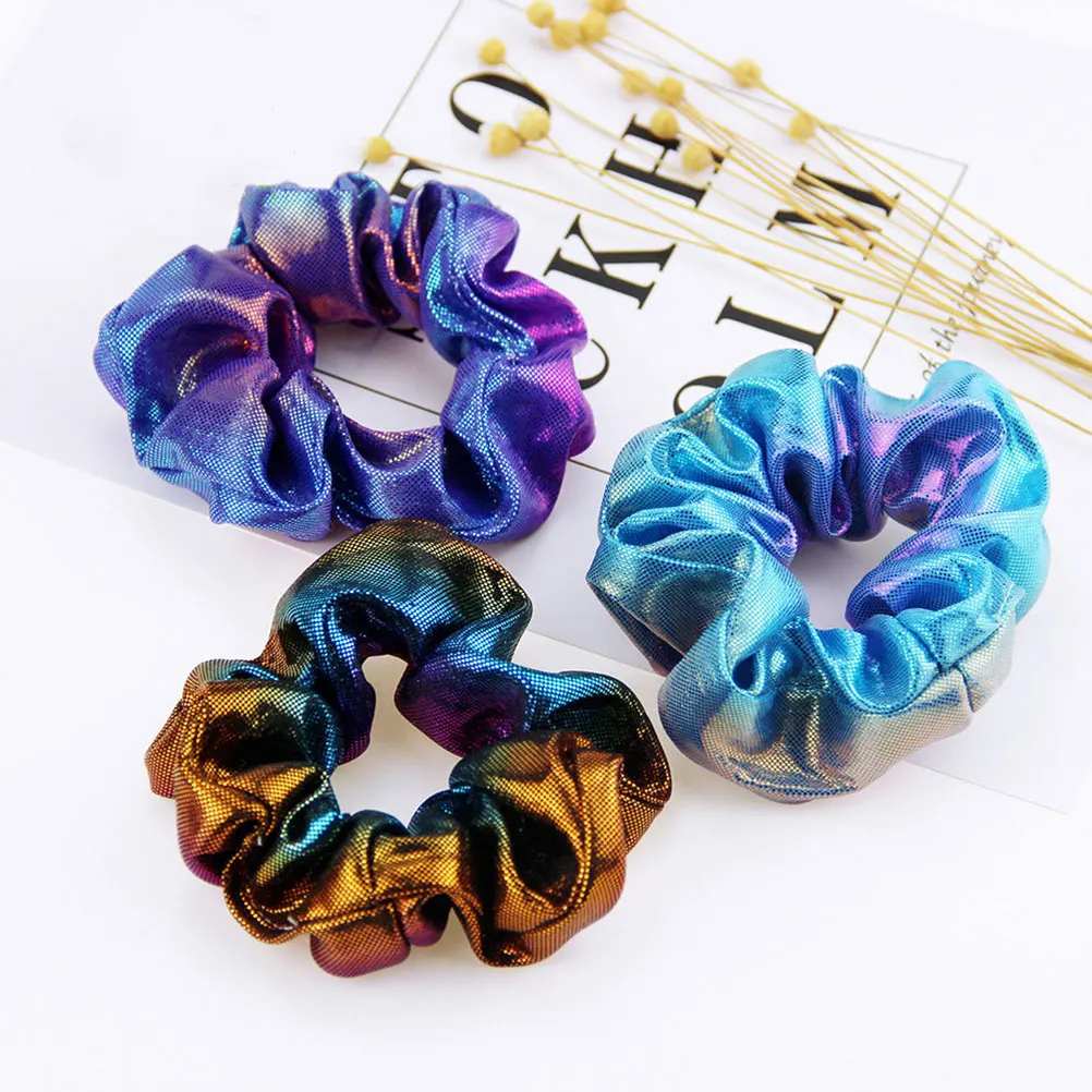 

8pcs Hair Ponytail Holder Elastic Tie Women Bicolor Ponytail Holder Cloth Stylish Everyday Accessories Hair Tools