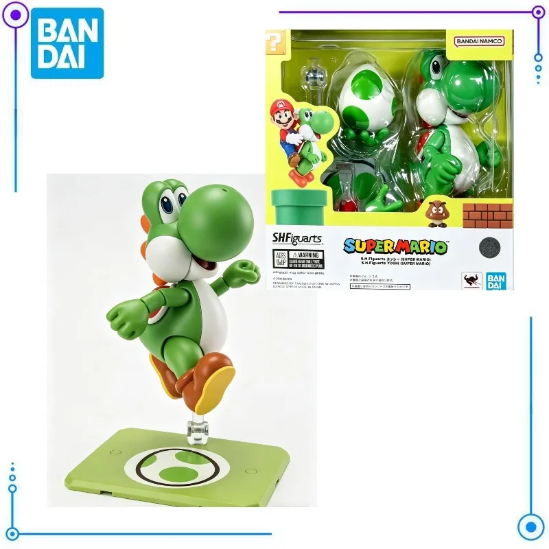 

В наличии: Набор для сборки модели Bandai Super Mario S.H.Figuarts Yoshi, фигурки для декора рабочего стола, игрушки-модели, персонажи аниме