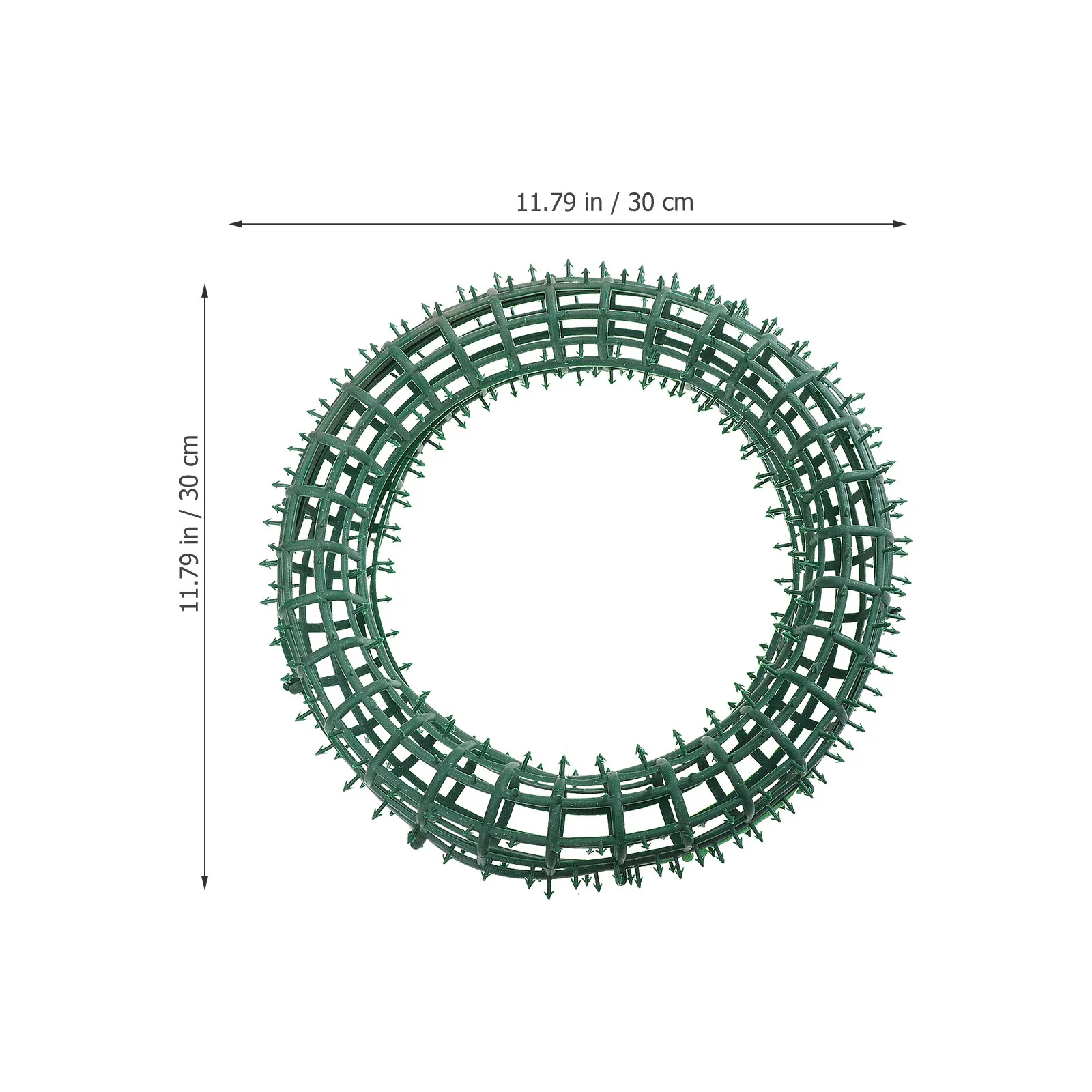 2Pcs Flower Wreath Frame Plastic Round Wreath Making Hoops Solid Structure Garland Base for DIY Christmas Holiday Decor