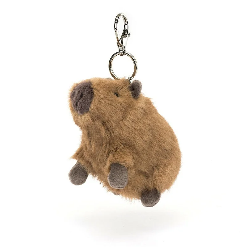 【IN STOCK】JELLYCAT UK Fun Cute Capybara Bag Pendant With Bag Jellycat Capybara Plush Keychain Birthday Christmas Gift
