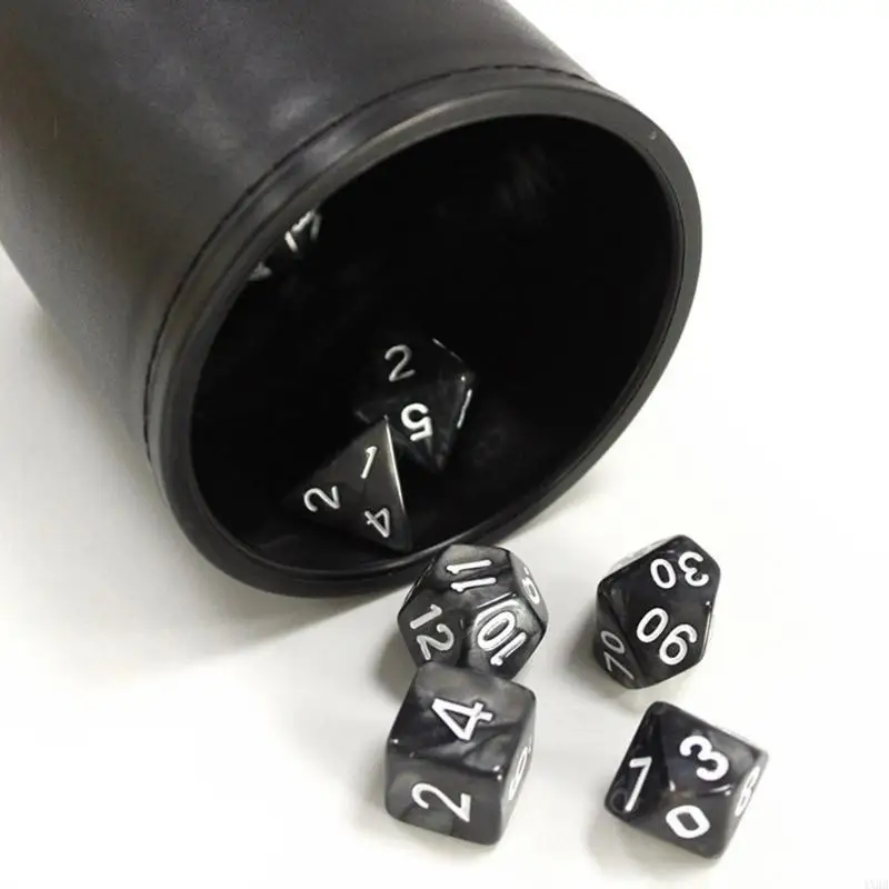 Juego Dices Cup PU Dices cuero Rolling Cup