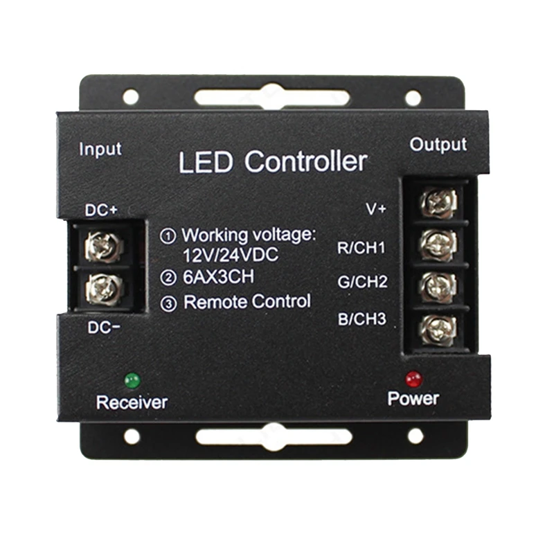 Tira de luces LED DC12-24V, atenuador de control remoto táctil RF para luces de cinta 5050, ajusta el brillo