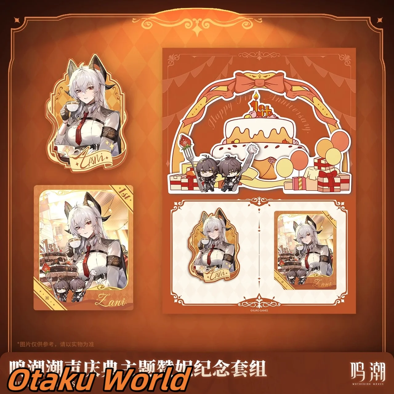 

In stock Zani refrigerator magnet Polaroid Original Merch Kurogame Game Wuthering Waves Role Play Costume Anime Halloween Gift