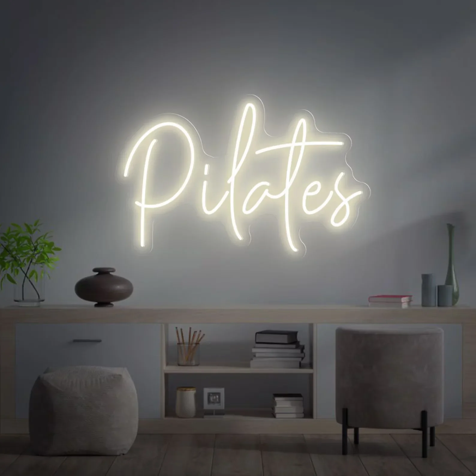 Pilates Neon Sign Custom Handmade Art Neon Light Company LOGO for Wall Decor Personalized LED neon light